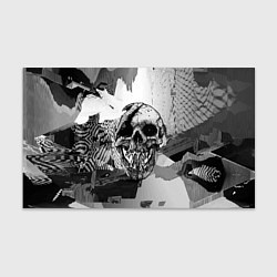 Бумага для упаковки Череп монстра - fangs - glitch, цвет: 3D-принт