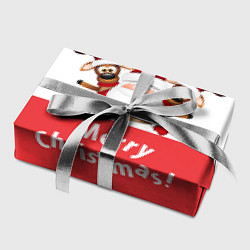 Бумага для упаковки Дед Мороз с оленями, цвет: 3D-принт — фото 2
