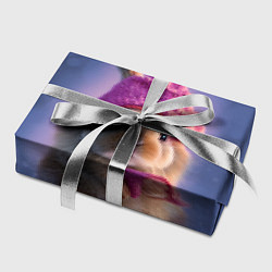 Бумага для упаковки Ушастик в вязаной шапочке, цвет: 3D-принт — фото 2