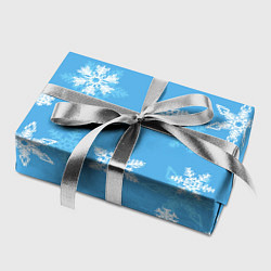 Бумага для упаковки Голубой снегопад, цвет: 3D-принт — фото 2