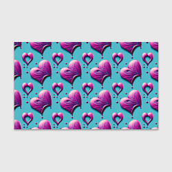 Бумага для упаковки Паттерн сердца и капли, цвет: 3D-принт