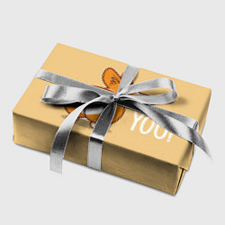 Бумага для упаковки I love you - корги, цвет: 3D-принт — фото 2