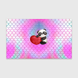 Бумага для упаковки Милая панда с сердечком, цвет: 3D-принт