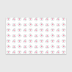 Бумага для упаковки Валентинки в конвертах, цвет: 3D-принт