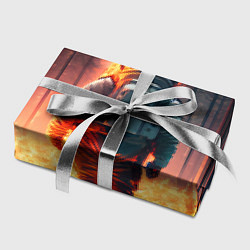 Бумага для упаковки Космонавт в горящем лесу, цвет: 3D-принт — фото 2