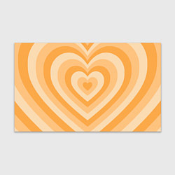 Бумага для упаковки Hearts orange, цвет: 3D-принт