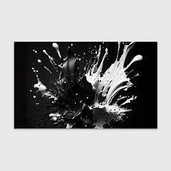 Бумага для упаковки Брызги красок - белая и черная, цвет: 3D-принт