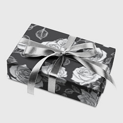 Бумага для упаковки Нарисованные белые розы, цвет: 3D-принт — фото 2