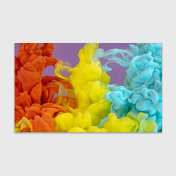 Бумага для упаковки Абстрактные разноцветные объёмные дымы, цвет: 3D-принт