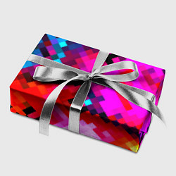 Бумага для упаковки Pixel neon mosaic, цвет: 3D-принт — фото 2