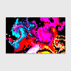Бумага для упаковки Pixel neon mosaic, цвет: 3D-принт