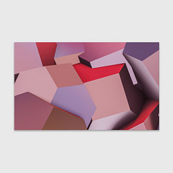 Бумага для упаковки Розовое абстрактное множество кубов, цвет: 3D-принт
