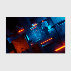 Бумага для упаковки Туннель из кубов, цвет: 3D-принт