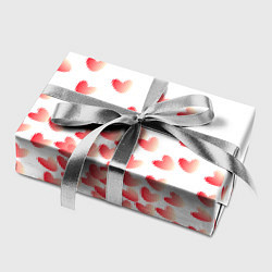 Бумага для упаковки Падающие сердечки, цвет: 3D-принт — фото 2