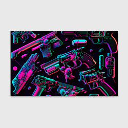 Бумага для упаковки Неоновый пистолет, цвет: 3D-принт