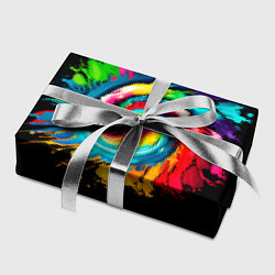 Бумага для упаковки Тай-дай разноцветная спираль, цвет: 3D-принт — фото 2