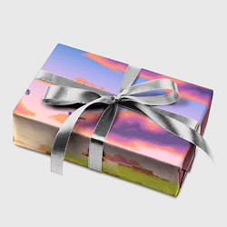 Бумага для упаковки Пиксельный пейзаж, цвет: 3D-принт — фото 2
