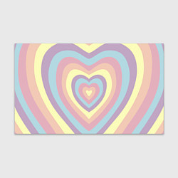 Бумага для упаковки Сердца пастельные оттенки, цвет: 3D-принт