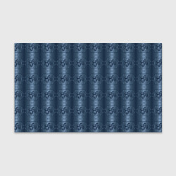 Бумага для упаковки Атласный синий узор с завертушками, цвет: 3D-принт