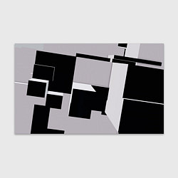 Бумага для упаковки Белые и чёрные кубы в геометрии, цвет: 3D-принт