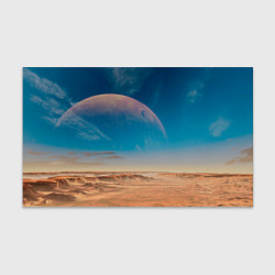 Бумага для упаковки Пустыня и очертания планеты, цвет: 3D-принт
