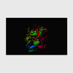 Бумага для упаковки Лягушонок Пепе веселится с граффити, цвет: 3D-принт