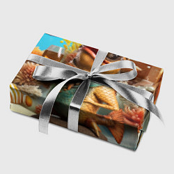 Бумага для упаковки Карп с пивом, цвет: 3D-принт — фото 2