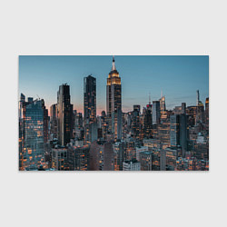 Бумага для упаковки Утренний город с небоскребами, цвет: 3D-принт