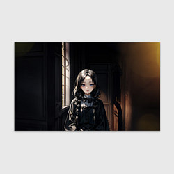 Бумага для упаковки Готическая девушка в темной комнате, цвет: 3D-принт