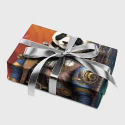 Бумага для упаковки Панда-космонавт - стимпанк, цвет: 3D-принт — фото 2