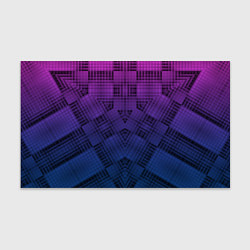 Бумага для упаковки Пурпурно-синий геометрический узор, цвет: 3D-принт