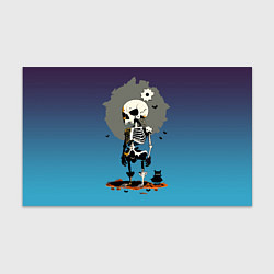 Бумага для упаковки Funny skeleton - neural network - halloween, цвет: 3D-принт