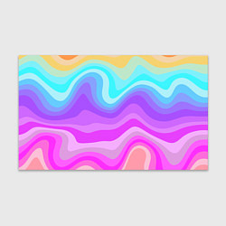 Бумага для упаковки Неоновая разноцветная волна, цвет: 3D-принт