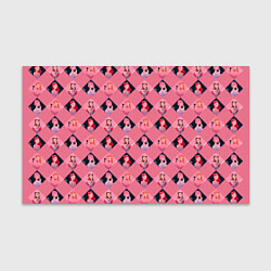 Бумага для упаковки Розовая клеточка black pink, цвет: 3D-принт