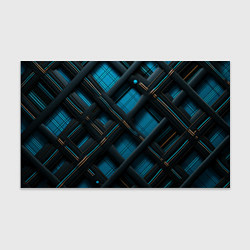 Бумага для упаковки Тёмно-синяя диагональная клетка, цвет: 3D-принт