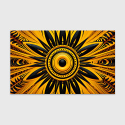 Бумага для упаковки Желто-черный узор в африканском стиле, цвет: 3D-принт