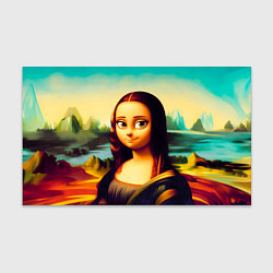 Бумага для упаковки Нейросеть - Мона Лиза в стиле Pixar, цвет: 3D-принт