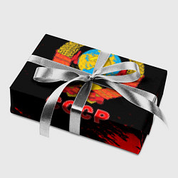 Бумага для упаковки СССР красные краски, цвет: 3D-принт — фото 2