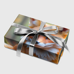 Бумага для упаковки Портрет лисы в осеннем лесу, цвет: 3D-принт — фото 2
