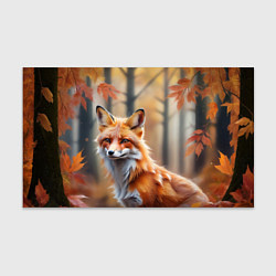 Бумага для упаковки Рыжая лисица в осеннем лесу, цвет: 3D-принт
