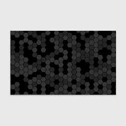Бумага для упаковки Камуфляж гексагон черный, цвет: 3D-принт