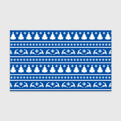 Бумага для упаковки Синий свитер с новогодними оленями, цвет: 3D-принт