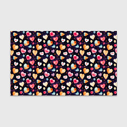 Бумага для упаковки Паттерн с сердечками на Валентинов день, цвет: 3D-принт