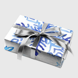 Бумага для упаковки Снежинки падают, цвет: 3D-принт — фото 2