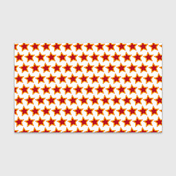 Бумага для упаковки Красные звезды с контуром, цвет: 3D-принт