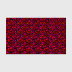 Бумага для упаковки Витражный паттерн оттенков красного, цвет: 3D-принт
