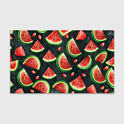 Бумага для упаковки Паттерн красные дольки арбуза, цвет: 3D-принт