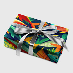 Бумага для упаковки Стая пестрых рыбок паттерн, цвет: 3D-принт — фото 2