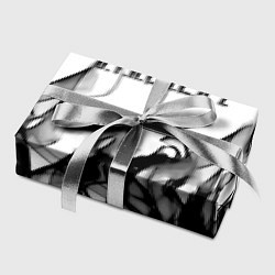 Бумага для упаковки Stalker 2 черный огонь абстракция, цвет: 3D-принт — фото 2