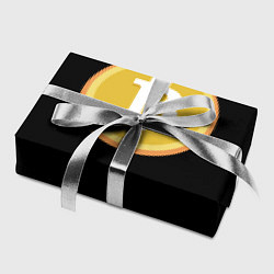 Бумага для упаковки Биткоин желтое лого криптовалюта, цвет: 3D-принт — фото 2